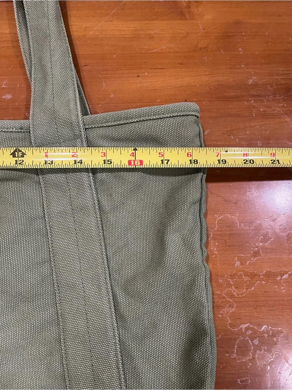 Jordan Olive Canvas Shoulder Tote